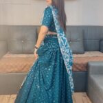 Bhanu Sri Mehra Instagram - 🦋 Outfit by: @riya_designing_studio Jewellery: @silversashti #instagram #reels #instafashion #trendingreels #reelsinstagram #bhanusree🔥❤️ #instalove