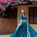 Bhanu Sri Mehra Instagram - To look good, one must feel good 🦋 Wearing: @riya_designing_studio Jewelry: @silversashti Click: @manoj_gangula #actorslife #tollywoodactress #telugupilla #busy #halfsaree #love #bhanusree🔥❤️