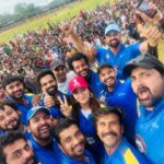 Bhanu Sri Mehra Instagram - Won 🏆 hyeeee💙 @tanishalladi @samratreddy @sreeramachandra5 @vishwa @raviprakash.actor @syedsohelryan_official #instagram #instafashion #won #ccc #cricket #match #game #lovegame #anantapur