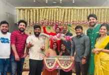 Bhanu Sri Mehra Instagram - God bless the lil cute 🥰 girl 👧 congratulations 🎉 @samratreddy and @anjanaasriilikhitaa @syamalaofficial @rollrida @ibiggbossganesh #babygirl #friends #celebration #time #happyfaces