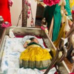 Bhanu Sri Mehra Instagram - God bless the lil cute 🥰 girl 👧 congratulations 🎉 @samratreddy and @anjanaasriilikhitaa @syamalaofficial @rollrida @ibiggbossganesh #babygirl #friends #celebration #time #happyfaces