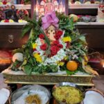 Bhanu Sri Mehra Instagram – Sree Vakratunda mahayakaya suryakoti samapraba nirvignam kuru me deva sarva kaaryeshu  sarvada ✨️ Happy Ganesh Chaturti 🔱❤️

#God #devotional #feellingblessed #ganeshchaturthi #treditional #bhanusree🔥❤️