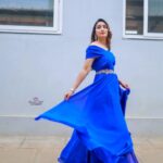 Bhanu Sri Mehra Instagram – 🦋

Wearing: @tasyacouture 
📷 : @naveen_iris_photography
Jewelry: @yuvaneerus
 
#bhanusree🔥❤️ #actorslife #busy #bepositive #happiness #bluelove