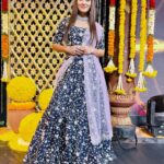 Bhanu Sri Mehra Instagram - 🦋 #instsgram #fashion #halfsaree #love #bhanusree🔥❤️