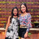 Bhanu Sri Mehra Instagram - Okaying my cute sis 🥰 @ariyanaglory #bbcafe #happyfaces #bhanusree🔥❤️ #instafashion #instadaily #workmood