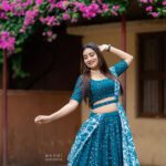 Bhanu Sri Mehra Instagram - ❄️ #bepositive #halfsaree #love #bhanusree🔥❤️ #telugupilla #hybridpilla
