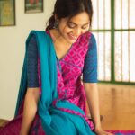 Bhavani Sre Instagram - Wearing : @manjalcouture Photography : @vidhyavijay Hair and makeup : @suganthi.themua Styling : @lavanya_gopal