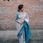 Bhavani Sre Instagram - MUAH : @artistrybyshanu Shot by : @anirudh.sriknth from @made.in.mono Blouse : @anjushankarofficial Saree: @pattushastra Accessories : @aaranyarentaljewellery Flowers: @efflorescence_bridal_flowers
