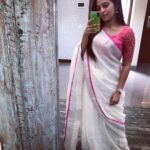 Bhavani Sre Instagram – #sareelove  #just  #mirrorselfie