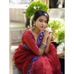 Bhavani Sre Instagram - Happy Vijayadasami !🌹 Wearing : @colorsandmirrors Styling : @beingroofa Photography : @anitakamaraj Makeup : @vishualizemua