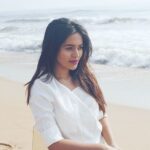 Bhavani Sre Instagram - Thanks for the photograph @madhuskumar !😘❤ #beach #postbox #shoot