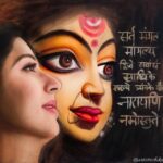 Bhumika Chawla Instagram - Wishing you all a very Happy Dusshera 🙏✨ This painting is made by a well wisher @artistrishika Thank you 💕