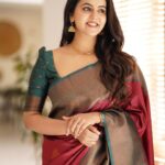 Chaitra Reddy Instagram - Happy to Launch my fav collection ❤️ . Presenting the Brand New SITA Semi Silk Sarees from @kaarigai.sarees ! . . Saree & Blouse: @kaarigai.sarees Photography: @p2click.in . . . . #sarees #kaarigaisarees #handloom #silk #semisilk #swmisilksarees #zari #silk #flowy#traditional #style #elegance #sareelove #handcrafted #handloom #handloomsarees #chennai #diwalicollection #saree #sareeblouse