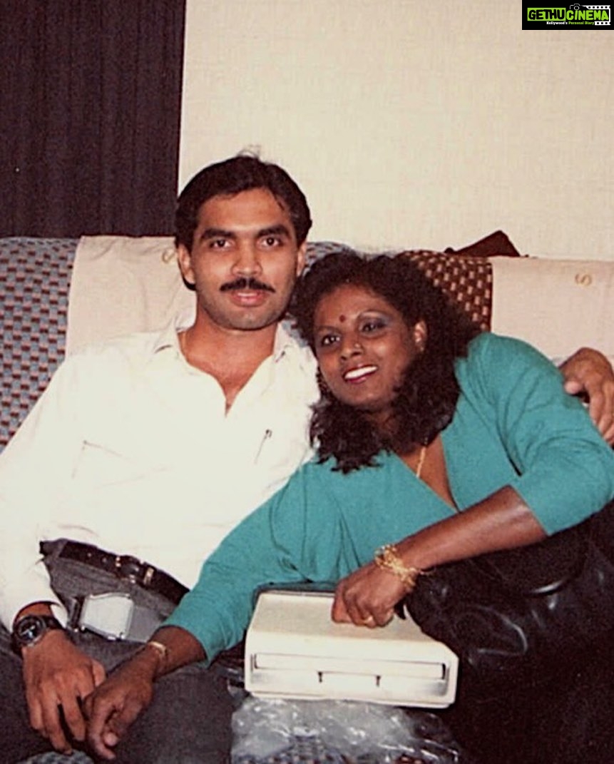 Chandrika Ravi Instagram - Happy 35th Anniversary to my entire heart and soul. You have been with each other for 42 years and still look at each other with so much love and kindness; everything I do, I do for you. My parents don’t call each other by their names, but as ‘Prem’, which means love in Sanskrit… they are my real life romantic Indian movie. I’m thankful for you and the love you both share.