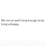 Chandrika Ravi Instagram - We’re not on earth long enough to be living unhappy.