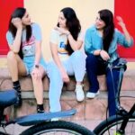 Daisy Shah Instagram - Two wheels move the soul ✨ . . . #ridersforchange Thank you @moin.kashmiri @ridersindiaofficial for the 🚲 . . . #strikeabalance #healthylifestyle #girlgang #bff