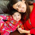 Darshana Banik Instagram – Twinning with my cutie pie Vihaan.❣️
Happy 8th month 😀
#throwback