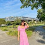 Darshana Banik Instagram - Google headquarters is 3mins drive from my brother’s new home. We made a quick stop at the office to meet our family friend and this touristy click happened. #SiliconValley #California #MountainView #USA #techcompany #google #googleheadquarters Google Headquarters