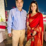 Darshana Banik Instagram - Biyebari with baba…..😀❣️ Vivanta Kolkata EM Bypass