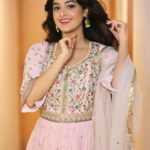 Darshana Banik Instagram – Everything is better in pink 💖

Dressed up for mahurat event 🪔

Wearing @rangoliindia
Click @houseofmemories100 Ramada Dehradun