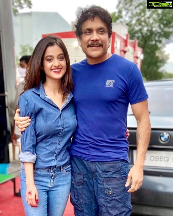 Darshana Banik Instagram - From a fan girl to a co-actor 😇 Still cannot believe this just happened. Working with him is an experience of a lifetime. 😇 Ramoji Film City