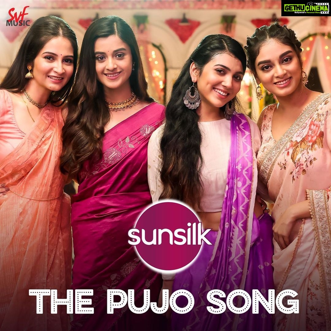 Darshana Banik Instagram - This pujo Sunsilk celebrates with your girl gang: #SunsilkGirlGiri The Pujo Song. @svfbrands @sunsilkindia @iammony @dhrubo_banerjee_hi @antaramitraofficial @dev_arijit9 @darshanabanik @shreemabhattacherjee @rajnandini_ @bibriti #PujoWithSVF #SVFPujoRelease #SVFMusic