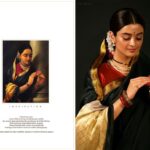 Darshana Banik Instagram - Sharing a portrait very close to my heart. A Raja Ravi Verma painting recreated by supremely talented team: Photographed by @studiod_souvikroy Look recreated by @tamashreeroy Makeup @ig_baishakhi Hair @abinashbhowmick21
