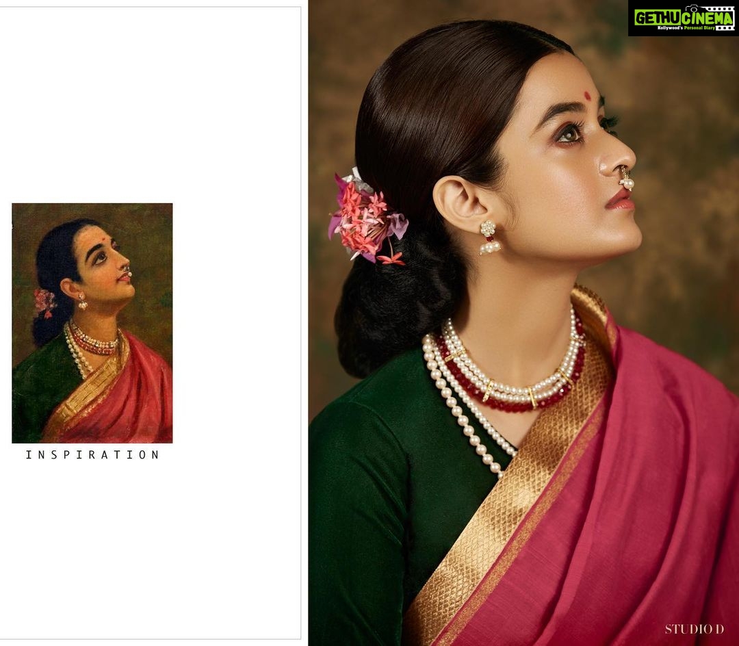 Darshana Banik Instagram - Look inspired by a portrait. . @studiod_souvikroy @tamashreeroy @ig_baishakhi @abinashbhowmick21