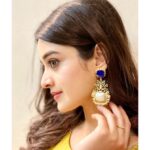 Darshana Banik Instagram – Girls are always happy in pretty jewels.  Jewellery- @lolstudiops Kolkata