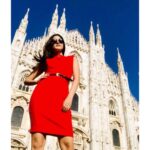 Darshana Banik Instagram - 🇮🇹❤️“You may have the universe if I may have Italy’”...❤️🇮🇹 #Milan #Italy #IndianTraveller @shritama.c Milan, Italy
