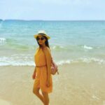 Darshana Banik Instagram - This pic is from first day at Cannes. Dumped my luggage in the hotel and straight to the beach. 🏖 Beach girl always. #Cannes #FrenchRiviera #France #IndianTraveller Styling: @shritama.c Cannes, French Riviera, France