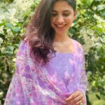 Deepa Thomas Instagram – @tamanna_dil_ki_ Loved this pretty lavender salwar set ! 🤍🥺 . This is super comfy for the summer days  and I swear that I can wear it any day 😘! ✨💜