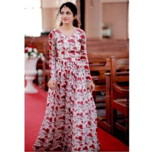 Deepa Thomas Instagram - @barqatdesigns Absolutely loved this dress. Thankyou ❤️ Jewellery : @ladies_planet_rental_jewellery 📸 : @moonwedlock
