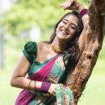 Deepthi Sunaina Instagram - Is smiling. #deepthisunaina . . . . . Outfit: @kulkarni_sisters ❤️ PC: @sandeepgudalaphotography Location: @thedramaland