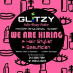 Dharsha Gupta Instagram - 💗Hiring Hairstylist for my sister's new parlor @glitzy.__ @swetha_vinush , plz contact 💗 Teynampet,chennai