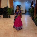 Dharsha Gupta Instagram - 💙💗 Makeup- @jiyamakeupartistry Hairstylist- @marysbridalstudio Costume- @mokshe_rental_destination Jewelry- @tanishbridal Vc- @jiyamakeupartistry Location- @parkelanzachennai