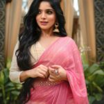 Divya Bharathi Instagram - Happy Diwali everyone🌸🌸🌸 Wearing @devraagh Styling @styled_by_arundev Photography @studioteamdestiny Studio @elementspalmvalley MUA @makeup_by_shibinantony Jewellery @abharanashaala