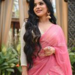 Divya Bharathi Instagram - Happy Diwali everyone🌸🌸🌸 Wearing @devraagh Styling @styled_by_arundev Photography @studioteamdestiny Studio @elementspalmvalley MUA @makeup_by_shibinantony Jewellery @abharanashaala