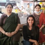Divya Sripada Instagram - Fun, fun & fun with the grandest Annapurna amma and Vijaya garu on the sets of #F3 😄 #queensofcomedy #anthegaanthega