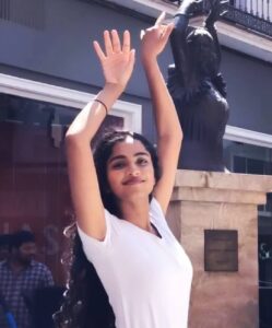 Divya Sripada Instagram - 💃
Of course I was singing Señorita from #ZNMD (in my head). And so it was that my flamenco fail was captured in all its glory by our dope DOP @dancinemaniac ✨
.
.
.
#twirl #strikeapose #flamenco #seville #sevilla #andalusia #señorita #español #underthespanishsun  #shotoniphone #screenshotonmiphone #nospainnogain #adiosamigos