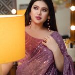 Ena Saha Instagram - Shimmery Lavender 💜 . . . #saree #expression #lavender #actress #actor #makeup #fashion #fashionstyle #eye #explorepage #myhome #ootd #beauty #indiangirl #bong #eyemakeup #selflove #pretty #colour #tollywood #tollywoodonline