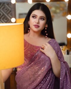 Ena Saha Instagram - Shimmery Lavender 💜
.
.
.

#saree  #expression #lavender #actress #actor #makeup #fashion #fashionstyle #eye #explorepage #myhome #ootd  #beauty #indiangirl #bong #eyemakeup #selflove #pretty #colour #tollywood #tollywoodonline