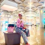 Eshanya Maheshwari Instagram - Just a little bit of pink 😉💖🌸 In awww 🥰 with this three piece set by @closet.hues 💖 giving me perfect airport look 🫶🏻✈️🫰🏻 Cap- @amazondotin Bag- @coach Shoes- @filaindia #airpotlook #airportootd #pink #fashionblogger #styleblogger #esshanyamaheshwari #esshanya Terminal 2 Chatrapati Shivaji Terminal Mumbai