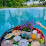 Eshanya Maheshwari Instagram - Had perfect Sunday ☺️ with this floating breakfast 🫶🏻 In my pool with the amazing view of blue sky and a beach with green water 😍 @islandescape_burasari made my morning perfect with best breakfast and my favourite 🥐 PS- swimming and swinging the fresh juice and yummy 😋 breakfast Swimwear @angelcroshet_swimwear Location 📍 @islandescape_burasari Travelling partner- @bonvoyage_escapes #breakfast #flotingbreakfast #breakfastwithaview #pool #pooltime #islandescapebyburasari #phuket #travelblogger #instatravel #esshanyamaheshwari #esshanya Island Escape by Burasari