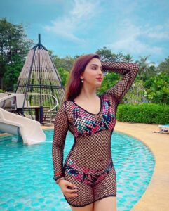 Eshanya Maheshwari Instagram - Yes I know, I’m Mer- Mazing 😉🧜🏻‍♀️ Having a perfect pool time for a water baby is everything 🫶🏻 and I surely had the time of my life in this amazing pool by @islandescape_burasari all the villas were connected through pool and it was definitely amazing to swim from end to end 🧜🏻‍♀️🫶🏻 Travelling partner @bonvoyage_escapes #waterbaby #poolday #swimwear #ootd #fashionblogger #styleblogger #travelblogger #instatravel #esshanya #esshanyamaheshwari #travel Island Escape by Burasari