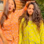 Eshanya Maheshwari Instagram - All my life I had to explain every one that 🙋🏻‍♀️ I’m the younger one 😅 Thanks @bhavikamaheshwari10 my childhood friend for making me look old 🤦🏻‍♀️🙈 #happychildrensday #siblings #sisters #sistersreel #trending