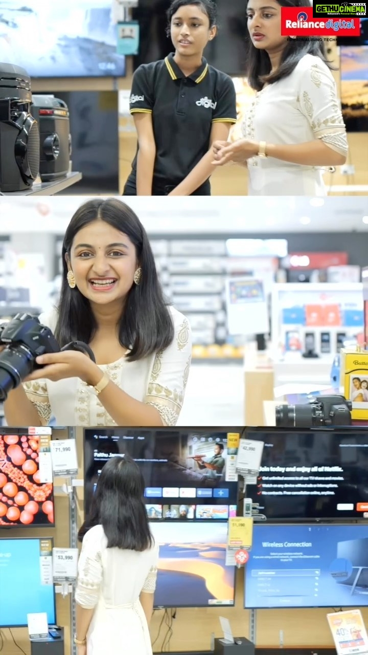 Esther Anil Instagram - #Ad Diwali is here and my favourite part of the festival is buying new electronics for my family and my home. Get your hands on the latest electronics at best prices & amazing offers only at Reliance Digital’s #FestivalOfElectronics Visit your nearest Reliance Digital store @reliance_digital or shop on reliancedigital.in to get the best price on the latest tech. Also enjoy 10% instant discount on leading bank’s cards and get a 10% Discount Voucher redeemable on your next purchase. *T&C Apply