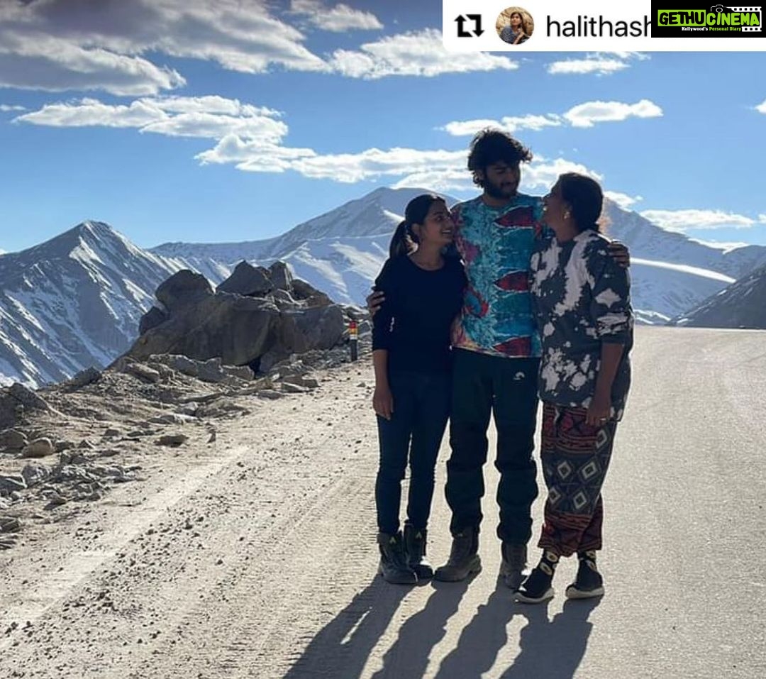 Esther Anil Instagram - There are films you get to be a part of and then there are films that become a part of you. 24 days is Ladakh. The changing weather, high altitude, long hours of travelling, a bleeding nose everyday and many other hardships. Yet, I have given my all for this one. #Minmini (Fireflies) ✨ 🤍 Heart is full 🤍 #Repost @halithashameem with @use.repost ・・・ It's a wrap for #Minmini. My mind is so calm and serene as we complete the shoot for Minmini. Could feel the tranquil sunshine within me. நெடு நாள் கண்டதும்,நெடுந்தூரம் சுமந்ததுமான இக்கனவு படமாக்கப்பட்டுவிட்டது என்பதனை மன நிறைவுடன் தெரிவித்துக் கொள்கிறேன்! நன்றி!!!