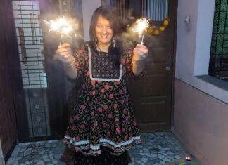 Falguni Rajani Instagram - Happy diwali✨💥🙏 #happydiwali #staysafe #celebration #indianattire #ınstagood
