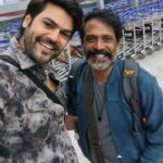 Ganesh Venkatraman Instagram - Guess whom I bumped into?? Our very own #joker @guru_somasundaram sir...🤩🤩😉 and of course shibu from #minnalmurali Wishing u the best in all the amazing projects u r doing 🤗🤗 #airport #airportlook #flight #airportdiaries #traveldiaries #travelgram #instagood #bumped #meet #actorslife #celebrities #ganeshvenkatram #gurusomasundaram